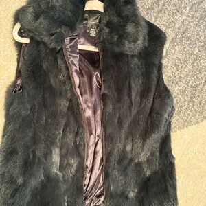 Rabbit fur vest